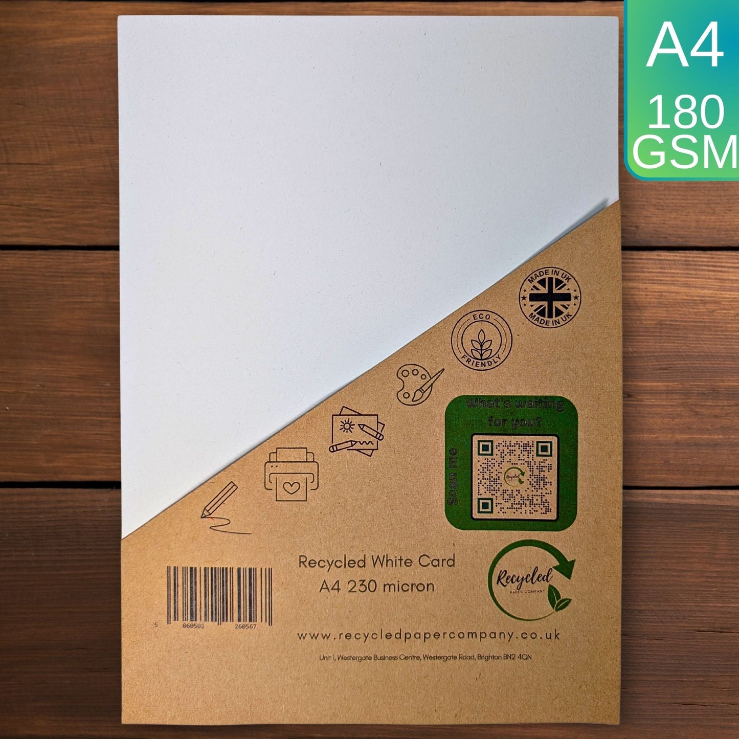 A4 White Card 180gsm