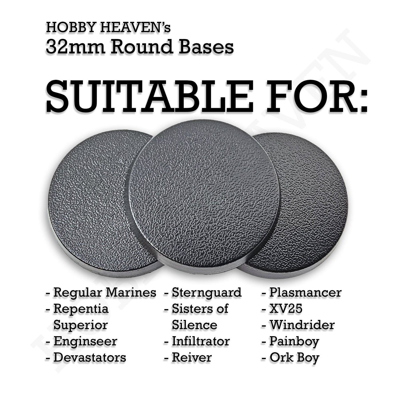 25mm to 32mm Round Base Converter | Professional Gaming Base Adapter