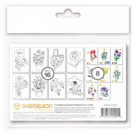Chameleon Color Cards  - Flowers (16 Pack)