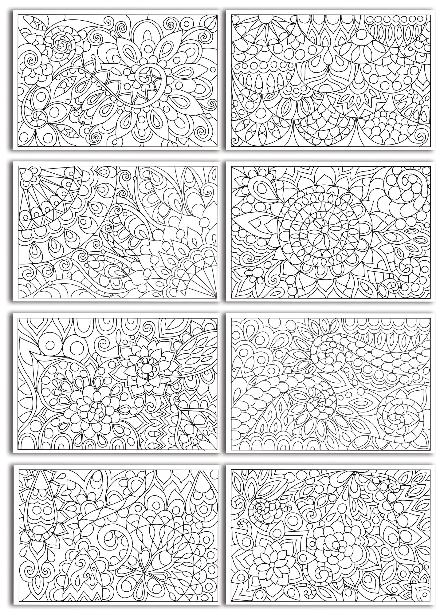 Chameleon Color Cards  - Floral Patterns (16 Pack)