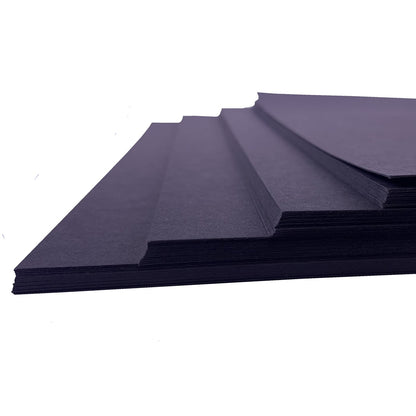 A3 Black Recycled Card 270gsm - Thick, Textured, Perfect for Crafting and Presentations