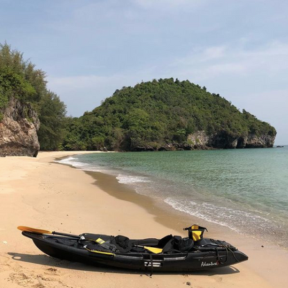 Kaafu Solo Fishing Kayak | Plastic Neutral | Yellow | Complete Package