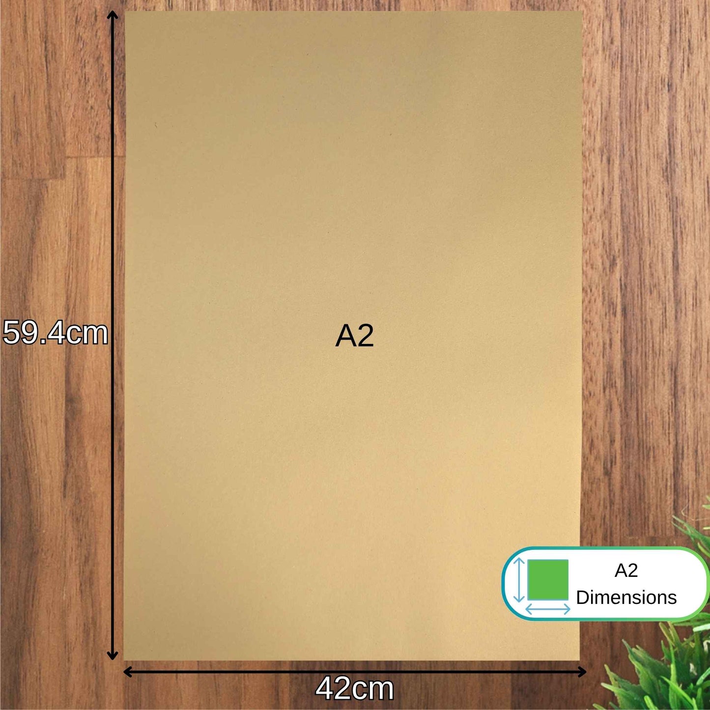 A2 Buff Sugar Paper - 100gsm 100% Recycled