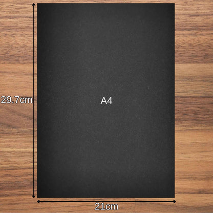 A4 Black Sugar Paper 100gsm