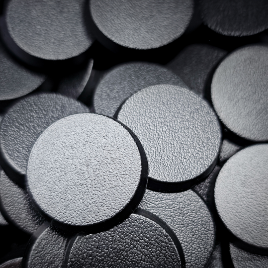 25mm Round Plain Plastic Bases