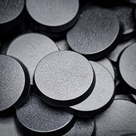 32mm Round Plain Plastic Bases