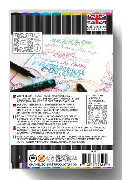Chameleon Fineliner Pens - 10 Pack