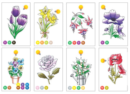 Chameleon Color Cards  - Flowers (16 Pack)