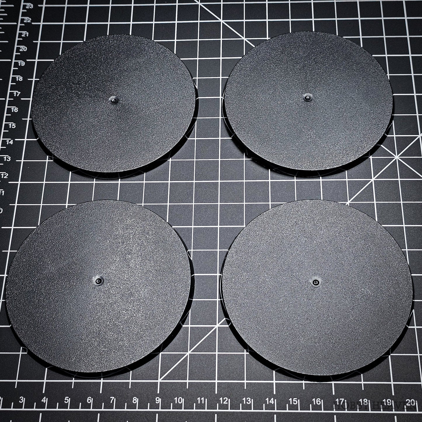 90mm Round Plain Plastic Bases