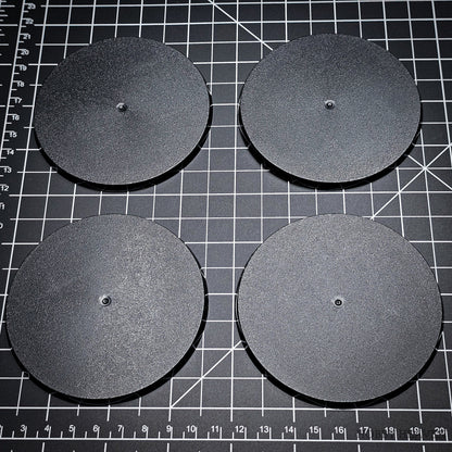 90mm Round Plain Plastic Bases