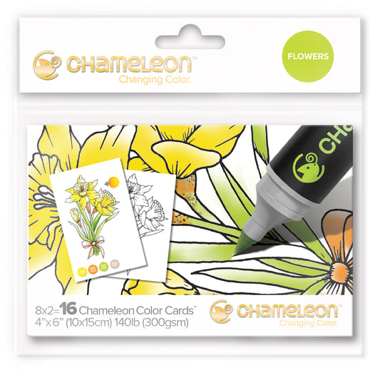 Chameleon Color Cards  - Flowers (16 Pack)