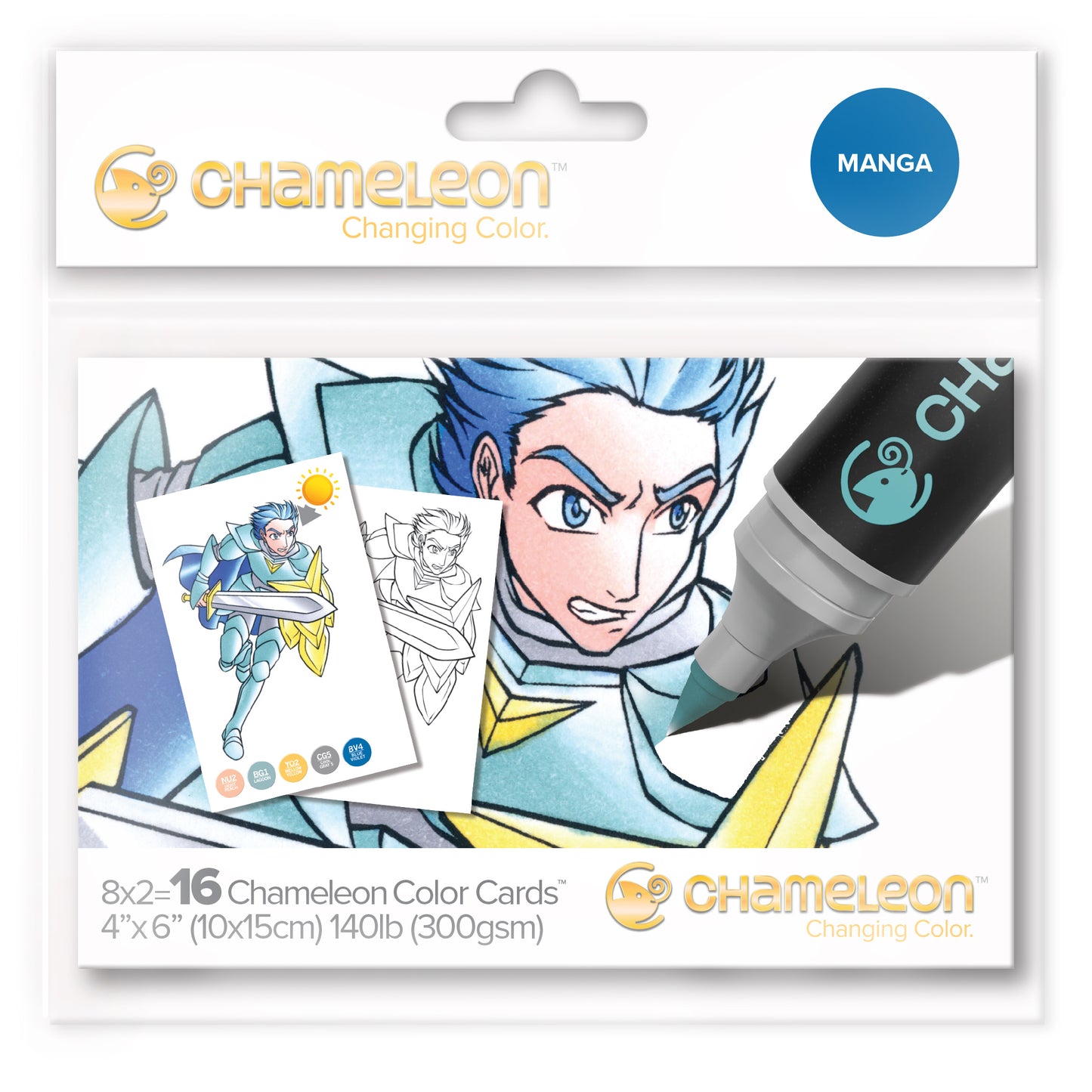 Chameleon Color Cards  - Manga (16 Pack)