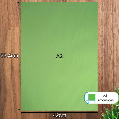 A2 Green Sugar Paper Recycled 100gsm