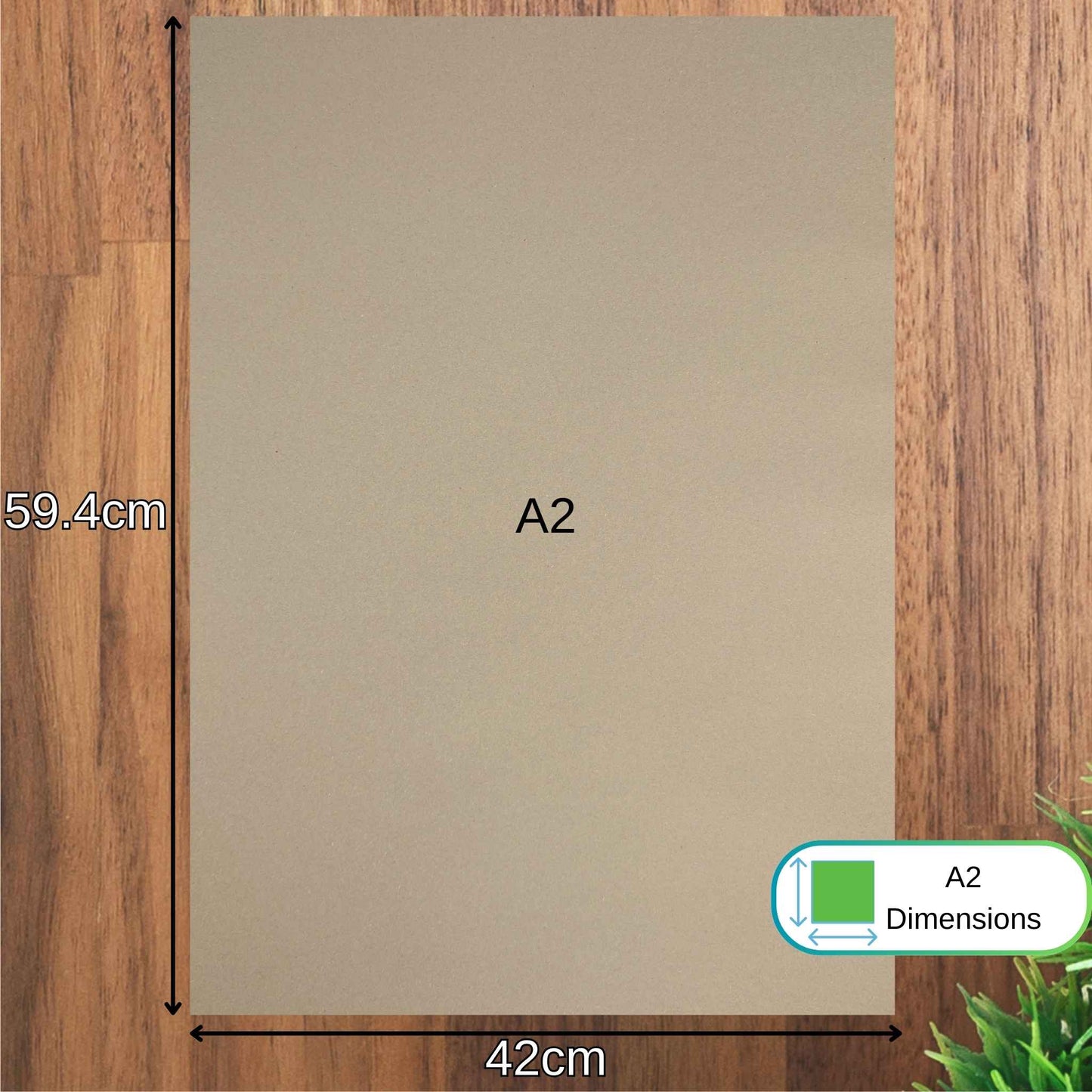 A2 Grey Sugar Paper Recycled 100gsm