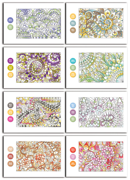 Chameleon Color Cards  - Floral Patterns (16 Pack)