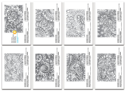 Chameleon Color Cards  - Floral Patterns (16 Pack)