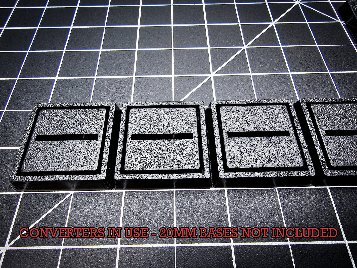 20mm to 25mm Square Base Converter for Wargaming Miniatures | Hobby Heaven