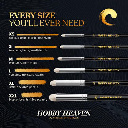 Hobby Heaven Dry Brush — Goat Hair Domed