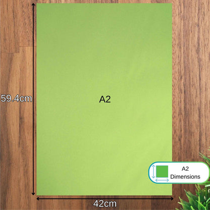 A2 Lime Green Sugar Paper Recycled 100gsm