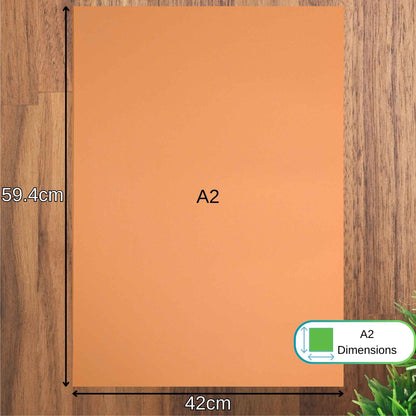 A2 Orange Sugar Paper Recycled 100gsm