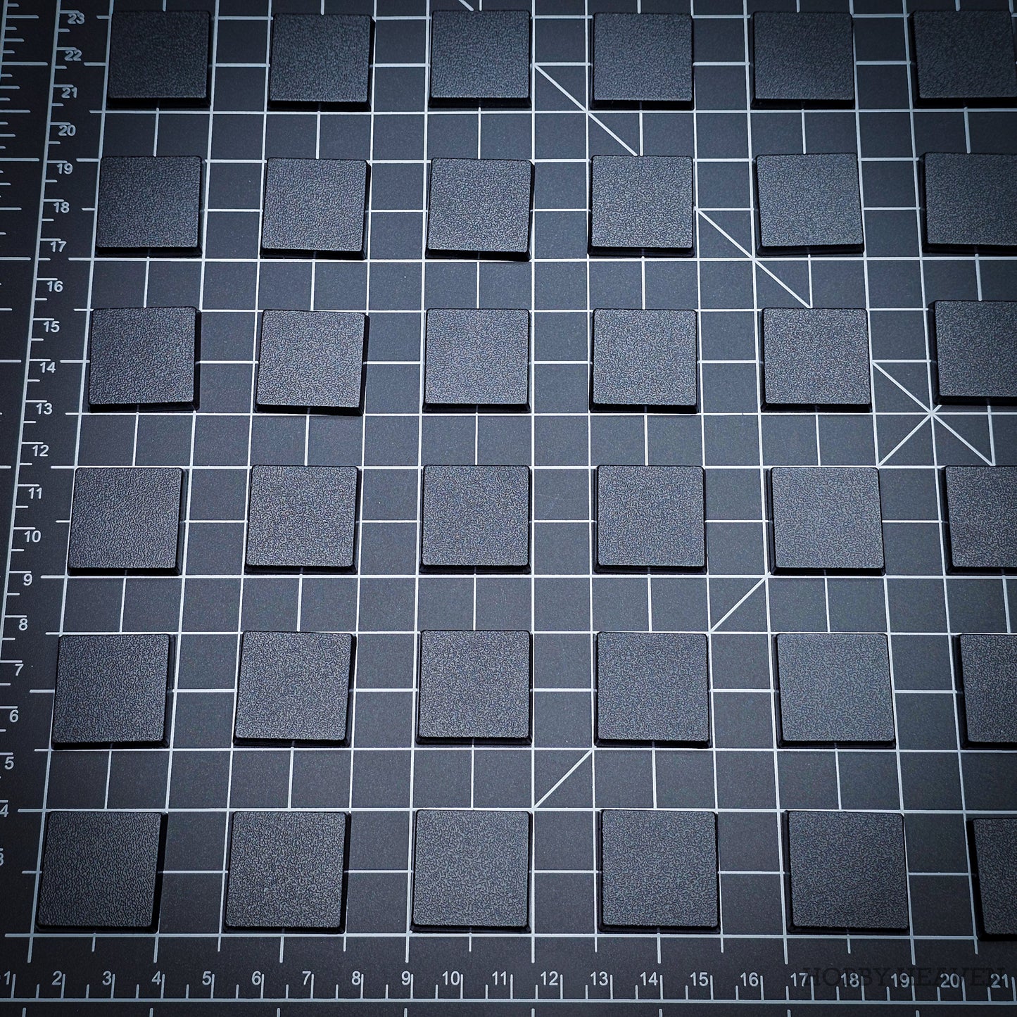 25mm Square Plain Plastic Bases