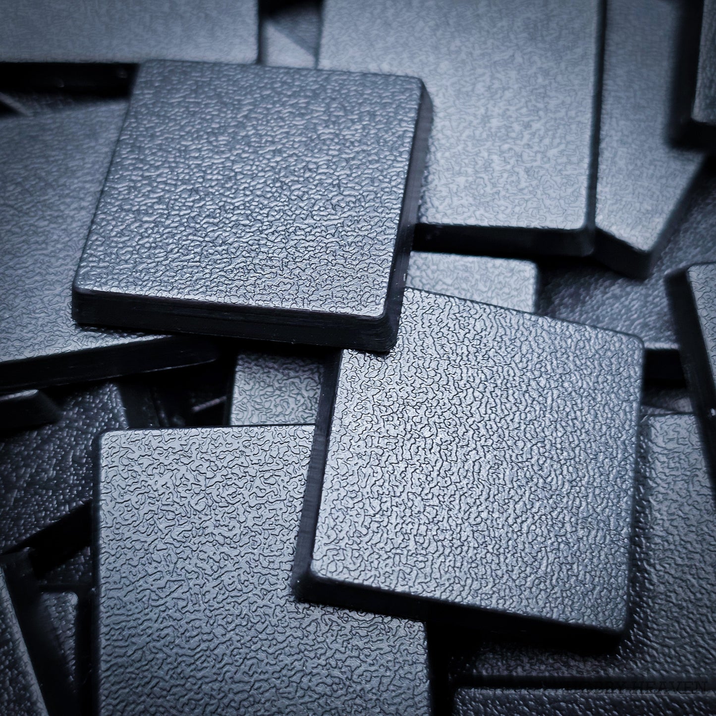25mm Square Plain Plastic Bases