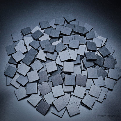 25mm Square Plain Plastic Bases