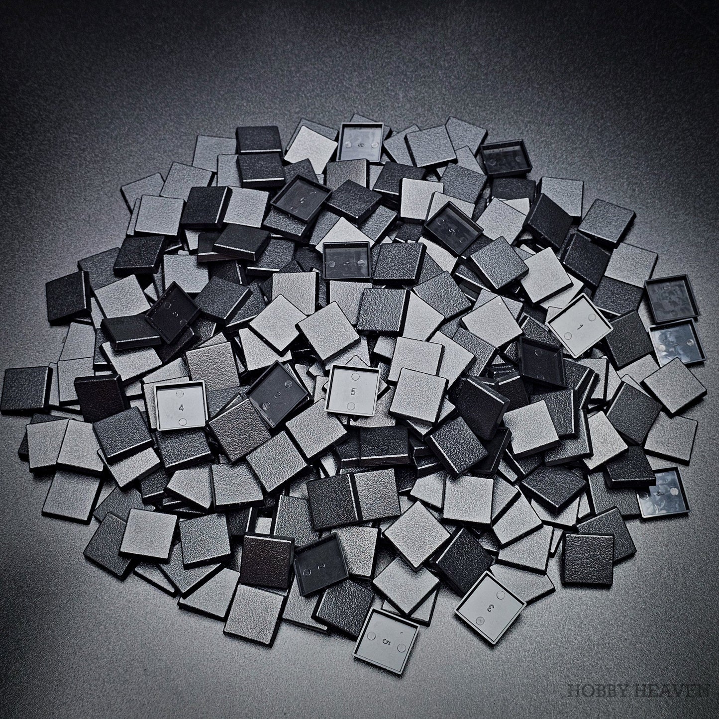 20mm Square Plain Plastic Bases for Wargaming Miniatures