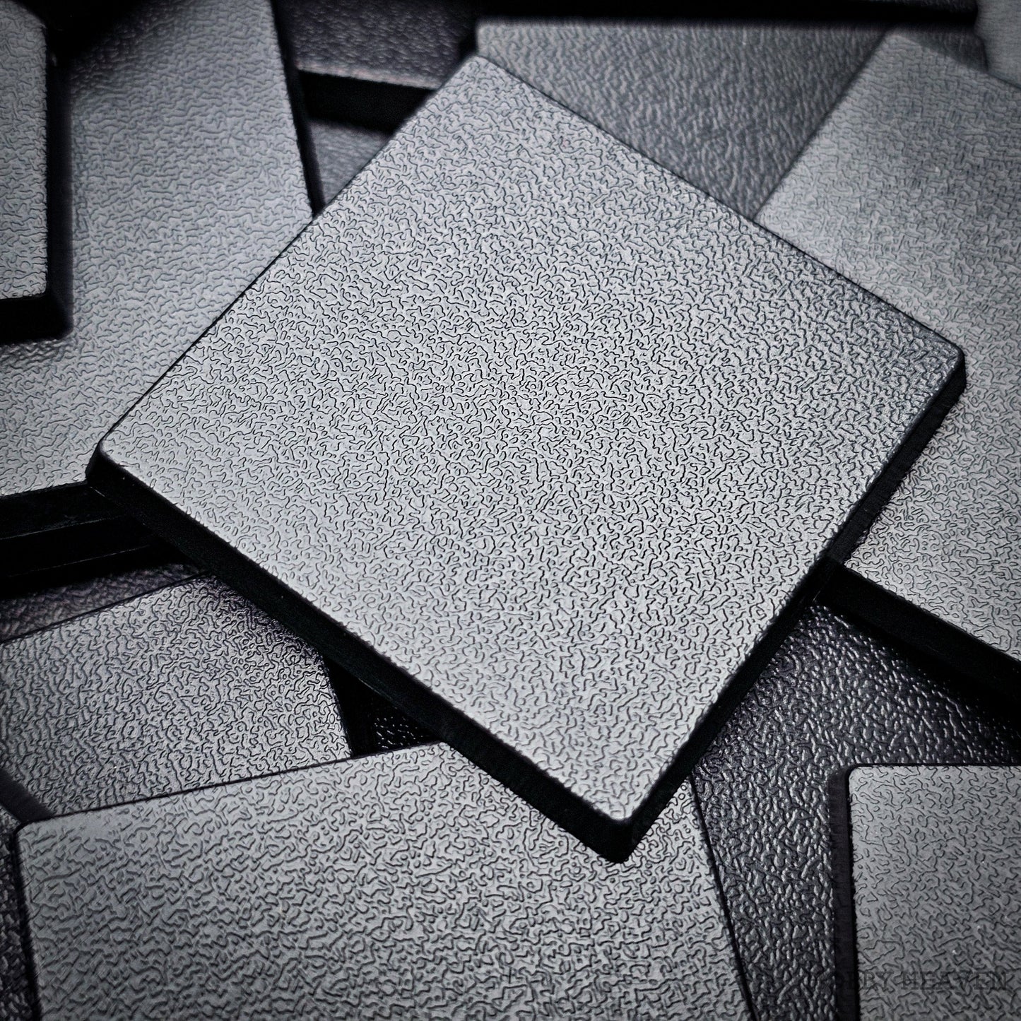 40mm Square Plain Plastic Bases