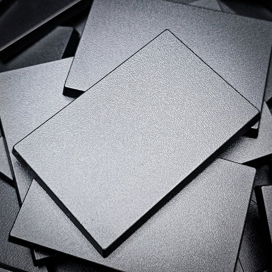 50x75mm | 75x50mm Rectangular Plain Plastic Bases | Versatile Miniature Stands