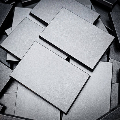 50x75mm | 75x50mm Rectangular Plain Plastic Bases | Versatile Miniature Stands