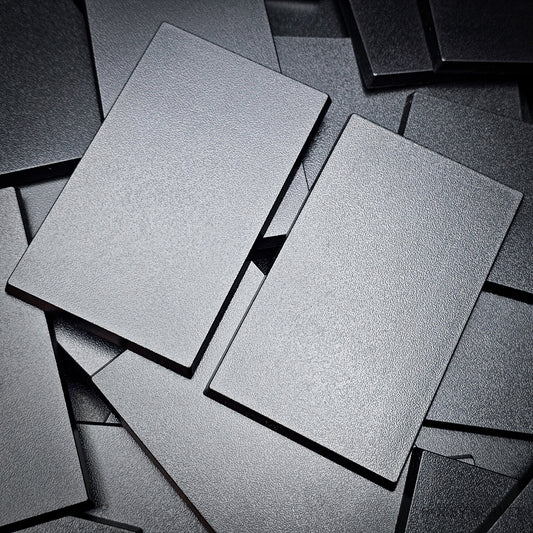 100x60mm Rectangular Plain Plastic Bases
