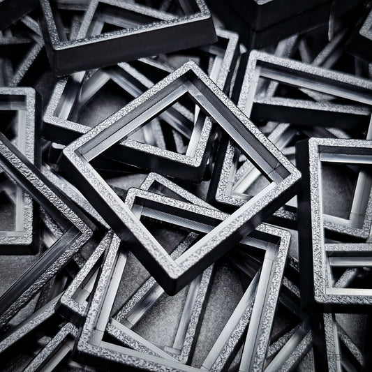 25–30mm Square Base Adapters | Injection Moulded | No Rebasing Required | Fits Popular Fantasy Miniatures