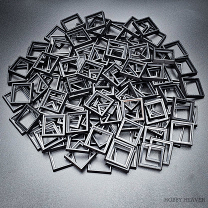 25–30mm Square Base Adapters | Injection Moulded | No Rebasing Required | Fits Popular Fantasy Miniatures