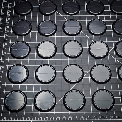 40mm Wide Lip Round Plastic Bases