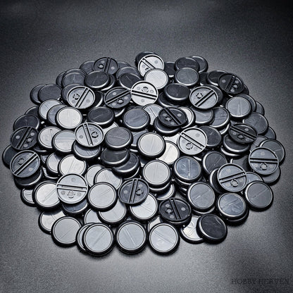 30mm Wide Lip Round Plastic Bases