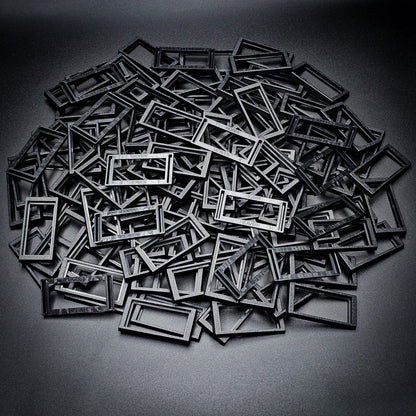 50x24mm to 60x30mm Rectangle Bases Converters ABS Plastic