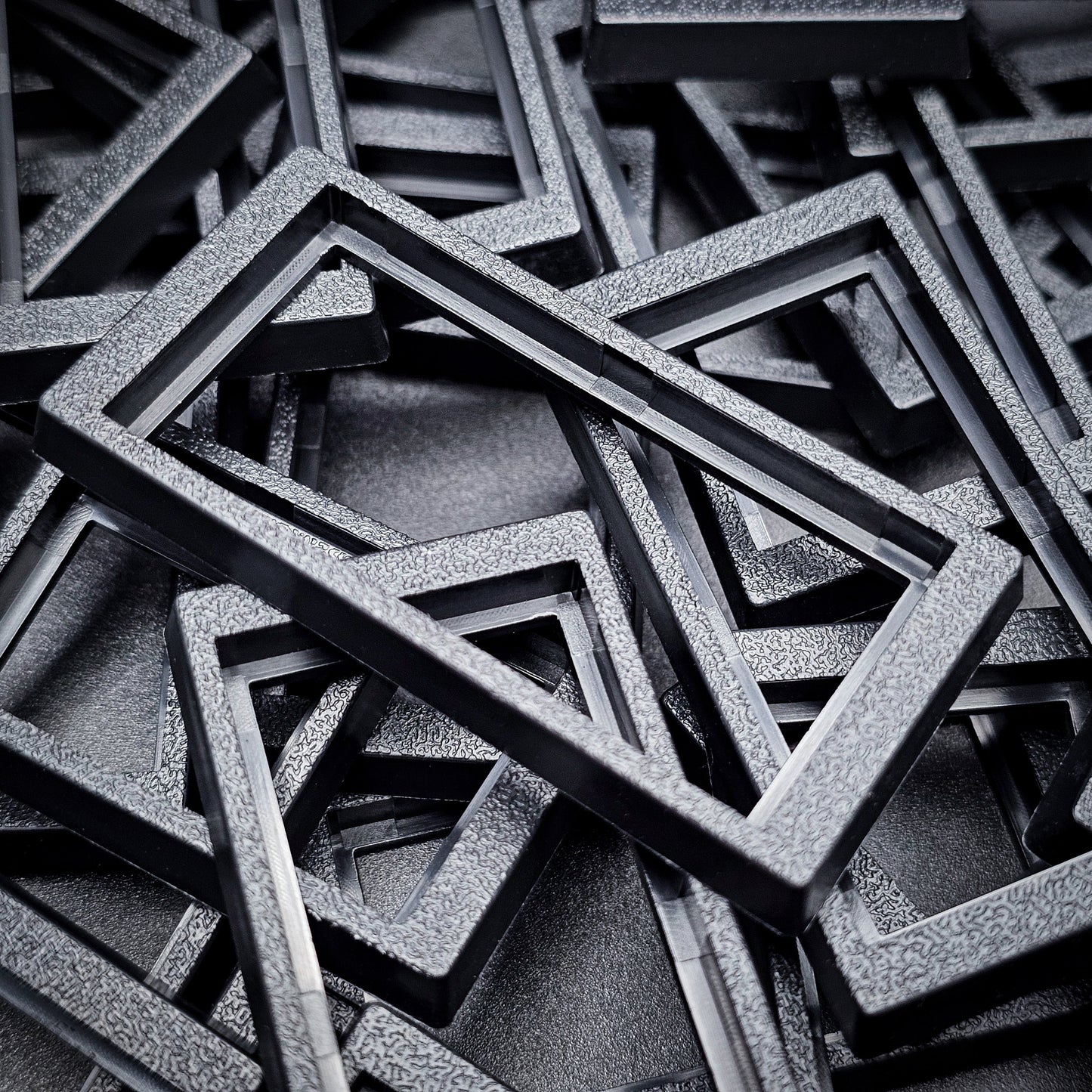 50x24mm to 60x30mm Rectangle Bases Converters ABS Plastic