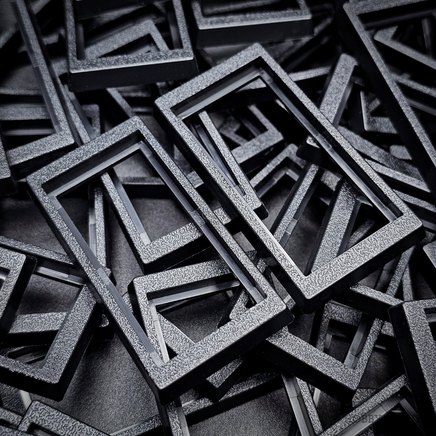 50x24mm to 60x30mm Rectangle Bases Converters ABS Plastic