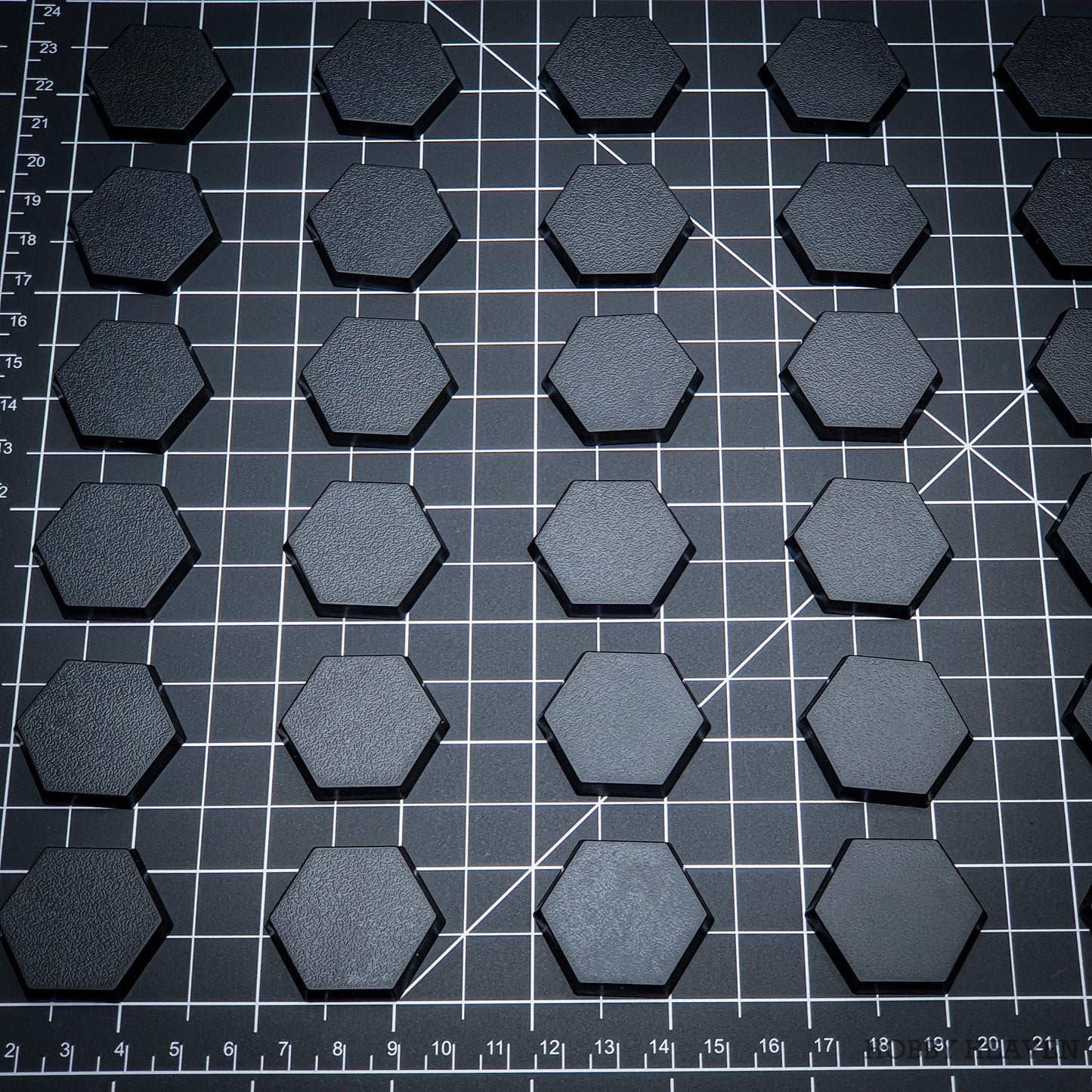 30mm Hexagonal Plain Plastic Bases