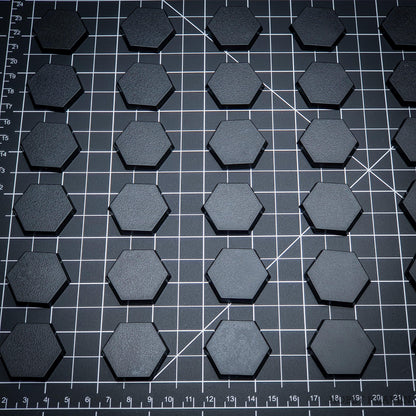 30mm Hexagonal Plain Plastic Bases