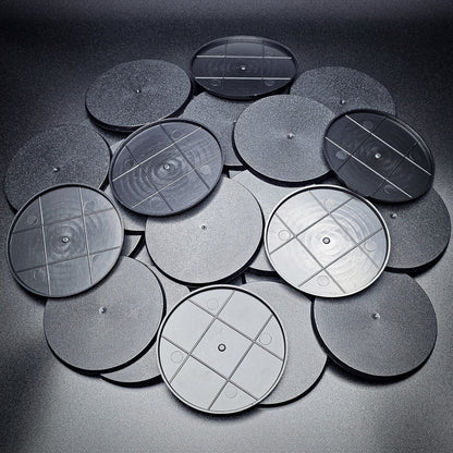 90mm Round Plain Plastic Bases