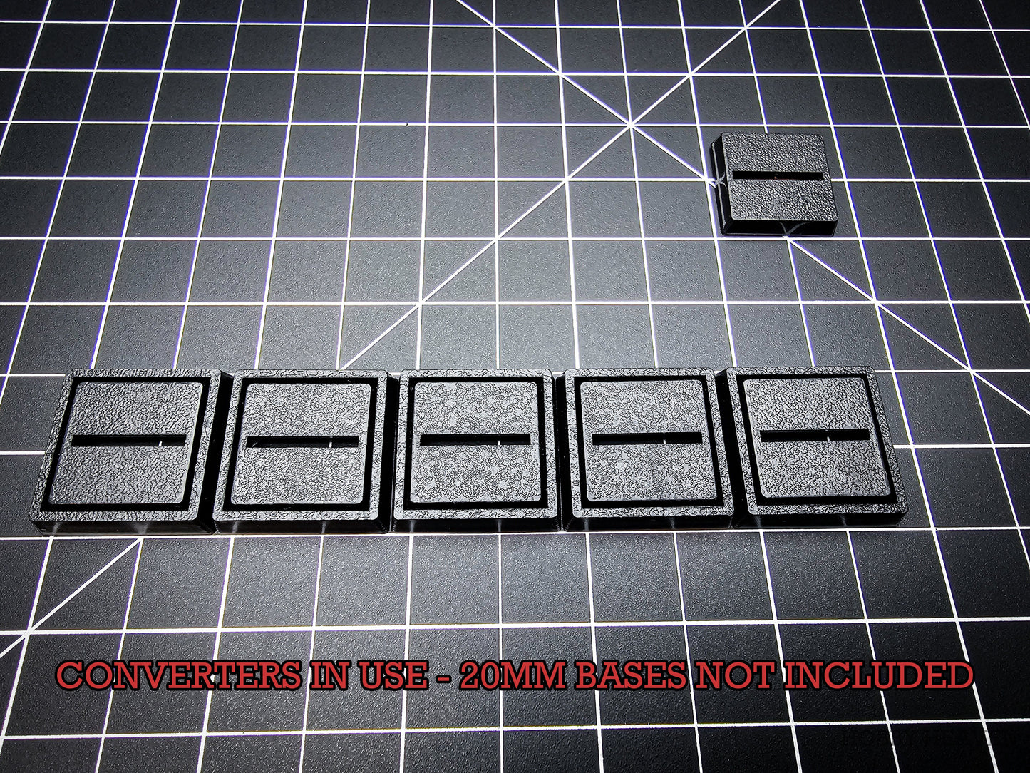 20mm to 25mm Square Base Converter for Wargaming Miniatures | Hobby Heaven