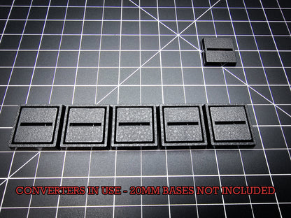 20mm to 25mm Square Base Converter for Wargaming Miniatures | Hobby Heaven