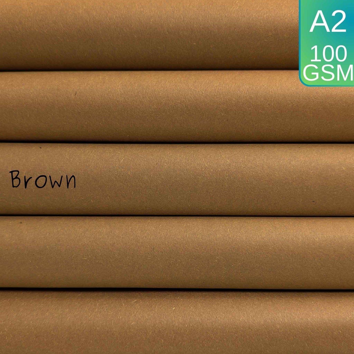 A2 Brown Sugar Paper 100gsm - 100% Recycled