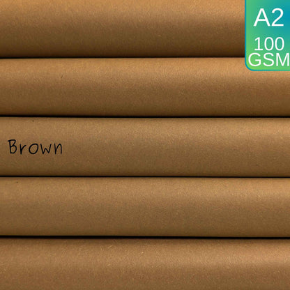 A2 Brown Sugar Paper 100gsm - 100% Recycled