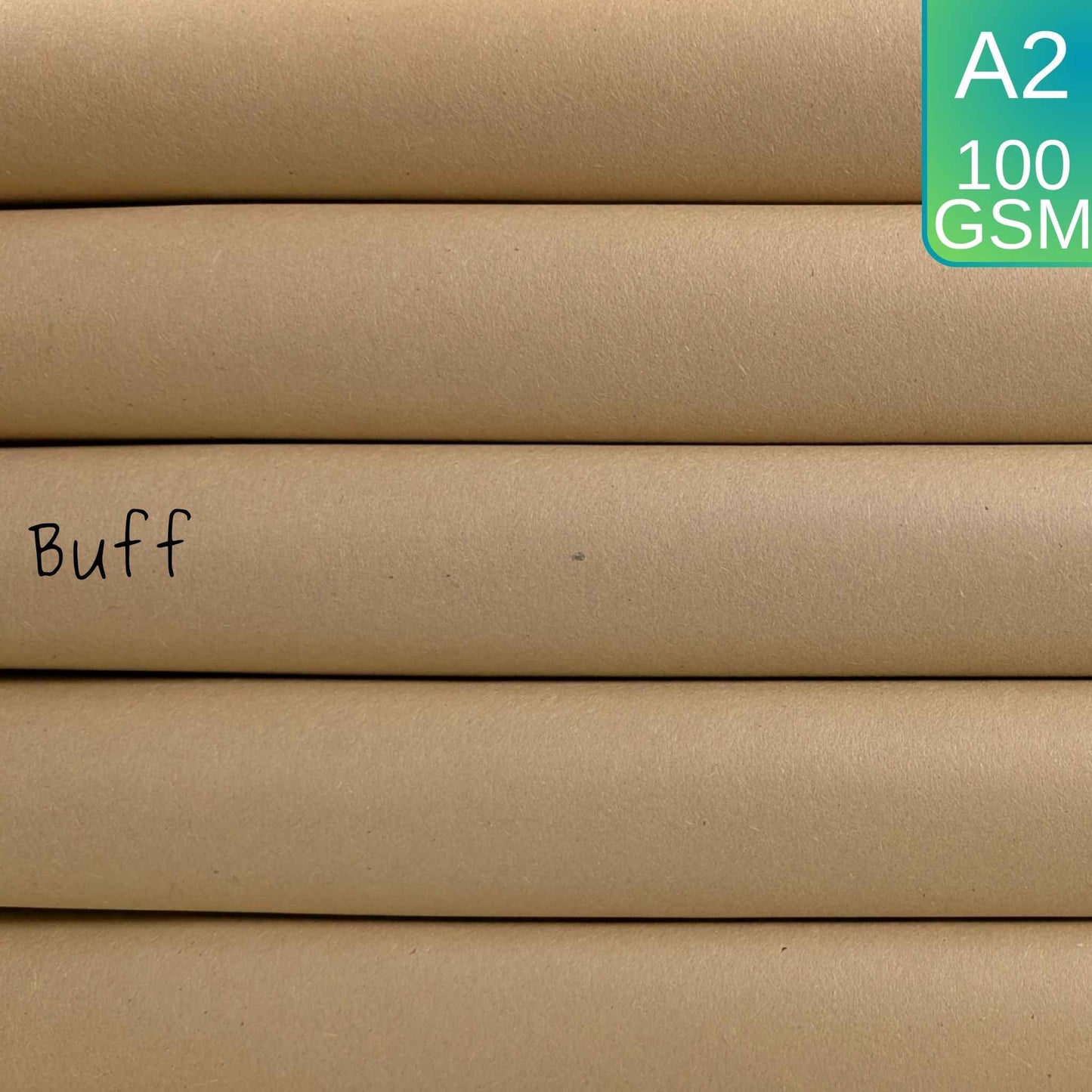 A2 Buff Sugar Paper - 100gsm 100% Recycled