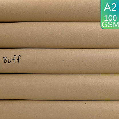 A2 Buff Sugar Paper - 100gsm 100% Recycled
