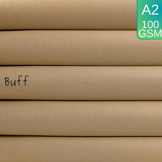 A2 Buff Sugar Paper - 100gsm 100% Recycled