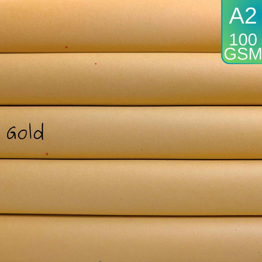 A2 Gold Yellow Sugar Paper Recycled 100gsm